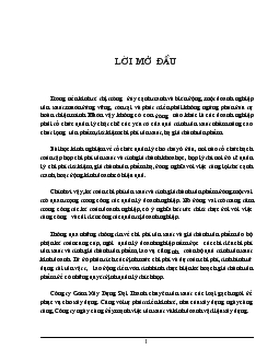 Đề tài Kế toán chi phí sản xuất và tính giá thành sản phẩm tại Công ty Gốm Xây Dựng Đại Thanh