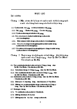 Đề tài Một số biện pháp nâng cao khả năng cạnh tranh của Công ty lương thực TP Hồ Chí Minh chi nhánh tại Hà Nội