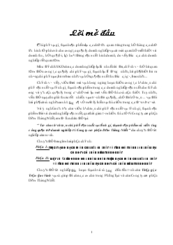 Đề tài Tổ chức hạch toán chi phí sản xuất và tính giá thành sản phẩm với việc tăng cường quản trị doanh nghiệp tại Công ty cổ phần Diêm Thống Nhất