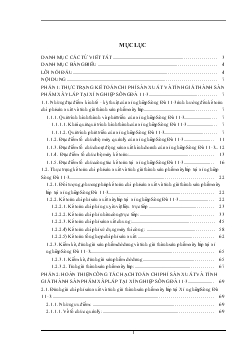 Kế toán chi phí sản xuất và tính giá thành sản phẩm xây lắp tại xí nghiệp Sông Đà 11 - 3