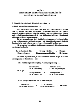 Thực trạng công tác hạch toán kế toán tại công ty may 19/5 - Bộ công an