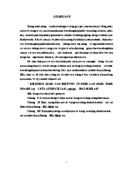 Đề tài Biện pháp nâng cao hiệu quả sử dụng lao động kinh doanh lưu trú tại khách sạn thương mại Nghệ An