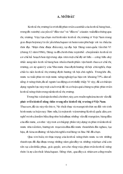 Đề tài Nghiên cứu vấn đề phát triển kinh tế nông thôn trong nền kinh tế thị trường ở Việt Nam
