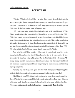 Đề tài Vai trò của nhà nước đối với việc phát triển kinh tế nông nghiệp nông thôn ở nước ta hiện nay