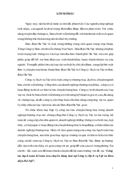 Đề tài Công tác hạch toán kế toán lưu chuyển hàng hoá tại Công ty Dịch vụ Vật tư Bưu điện Hà Nội