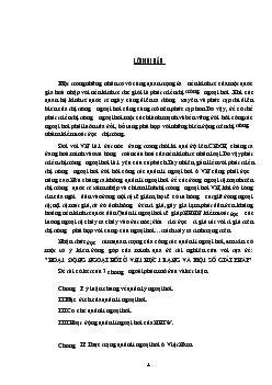 Đề tài Hoạt động ngoại hối ở Việt Nam thực trạng và một số giải pháp