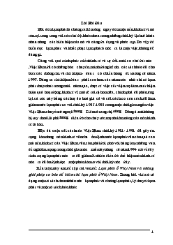 Đề tài Lạm phát ở Việt Nam và những giải pháp cơ bản để kiềm chế lạm phát ở Việt Nam