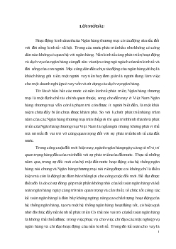 Đề tài Một số giải pháp nhằm hoàn thiện nghiệp vụ kế toán cho vay tại chi nhánh Ngân hàng Công thương Đống Đa - Hà Nội