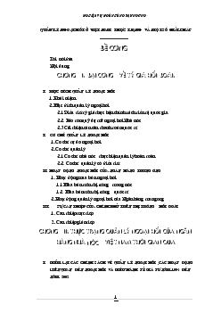 Đề tài Quản lý ngoại hối ở Việt Nam - Thực trạng và một số giải pháp