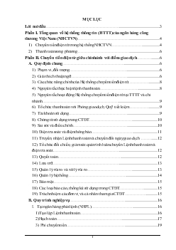 Đề tài Tổng quan về hệ thống thông tin (HTTT) của ngân hàng công thương Việt Nam (NHCTVN)