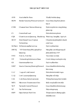 Đề tài Ứng dụng của kiến trúc CQS trong vấn đề quản lý nghẽn trong mạng IP