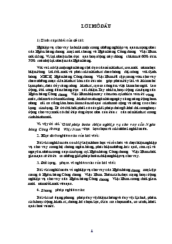 Đề tài Giải pháp hoàn thiện nghiệp vụ cho vay của Ngân hàng Công thương Việt Nam