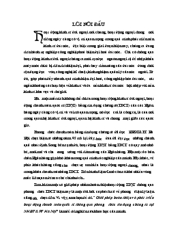 Đề tài Giải pháp hoàn thiện và phát triển hoạt động thanh toán quốc tế thông qua phương thức tín dụng chứng từ tại ngân hàng nông nghiệp và phát triển nông thôn Hà Nội