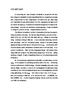Đề tài Giải pháp mở rộng hoạt động tín dụng tài trợ xuất nhập khẩu tại Ngân hàng ngoại thương Hà Nội