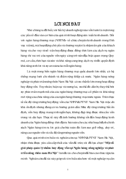 Đề tài Một số giải pháp quản lý nhằm huy động vốn tại Ngân hàng nông nghiệp và phát triển nông thôn nam Hà Nội