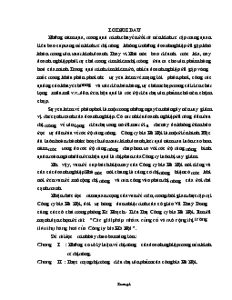 Đề tài Các giải pháp nhằm củng cố và mở rộng thị trường tiêu thụ hàng hoá của Công ty bia Hà Nội