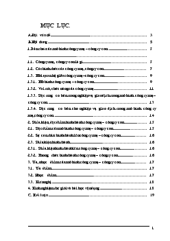 Đề tài Cơ sở khoa học mô hình công ty mẹ – Công ty con