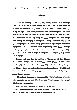 Đề tài Một số giải pháp góp phần nâng cao hiệu quả sản xuất kinh doanh cho Công ty Vietsurestar