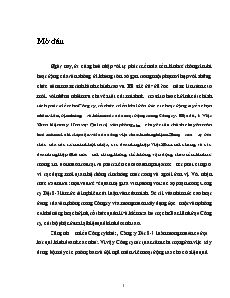 Đề tài Một số vấn đề về mối quan hệ giữa văn phòng với các bộ phận trong Công ty Dệt 8-3