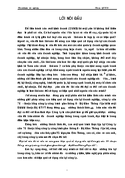 Đề tài Một số vấn đề về vốn và nâng cao hiệu quả sử dụng vốn tại Công ty cầu 75 thuộc Tổng công ty công trình giao giao thông 8 - Bộ Giao Thông Vận tải