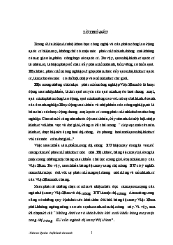 Đề tài Những thời cơ và thách thức khi xuất khẩu hàng may mặc sang thị trường EU của ngành dệt may Việt Nam