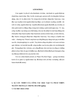 Đề tài Thực trạng công tác đào tạo tại công ty cổ phần sản xuất thương mại Thiên Long - Chi nhánh Hà Nội