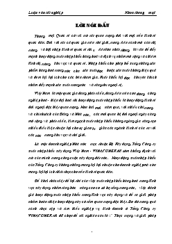 Đề tài Thực trạng và giải pháp nhằm nâng cao hiệu quả hoạt động kinh doanh nhập khẩu của Vinaconex