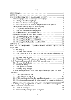 Đề tài Ứng dụng phương pháp DCF trong hoạt động định giá ở Việt Nam hiện nay