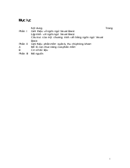 Lập trình vớI ngôn ngữ Visual Basic