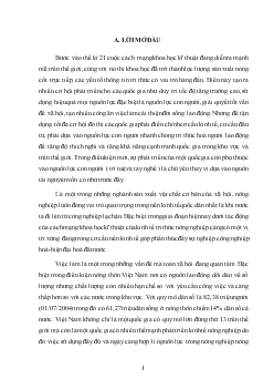 Thực trạng sử dụng lao động nông nghiệp trong nông thôn