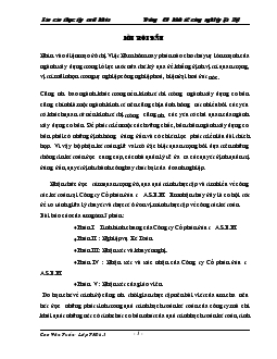 Báo cáo thực tập tại công ty cổ phần đầu tư A.S.E.M