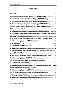 Báo cáo tổng hợp tại công ty TNHH Hải Dương