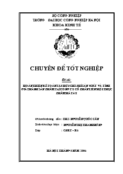 Chuyên đề Hoàn thiện kế toán tập hợp chi phí sản xuất và tính giá thành sản phẩm tại công ty cổ phần liên hợp thực phẩm Hà Tây