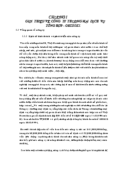 Chuyên đề Kế toán mua hàng hóa tại công ty thương mại dịch vụ tổng hợp GECOSEX