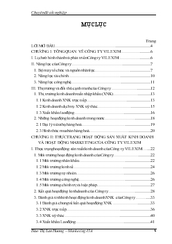 Chuyên đề Một số giải pháp hoàn thiện hệ thống xúc tiến hỗn hợp trong hoạt động kinh doanh xuất nhập khẩu ở Công ty Cổ phần Xuất nhập khẩu & Hợp tác Đầu tư VILEXIM