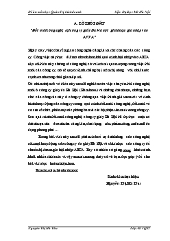 Đề tài Đổi mới công nghệ tại công ty giầy Da Hà nội giai đoạn gia nhập vào AFTA