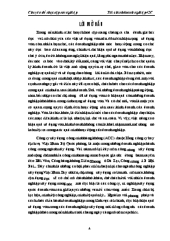 Đề tài Giải pháp nâng cao hiệu quả sử dụng vốn lưu động tại công ty xây dựng công trình hành không