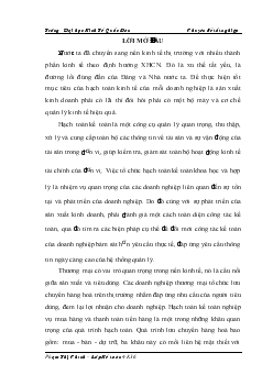 Đề tài Hạch toán kế toán nghiệp vụ mua hàng và thanh toán tiền hàng tại Công ty Cổ phần Đầu Tư XD và Thương mại TNC