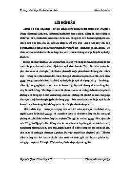 Đề tài Hoàn thiện công tác kế toán chi phí sản xuất và tính giá thành sản phẩm tại công ty cổ phần Licogi 14