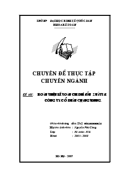 Đề tài Hoàn thiện kế toán chi phí sản xuất tại công ty cổ phần Quang Trung