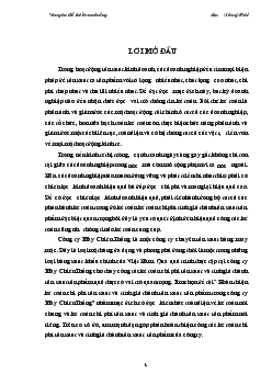 Đề tài Hoàn thiện kế toán chi phí sản xuất và tính giá thành sản xuất sản phẩm trong công ty May Chiến Thắng