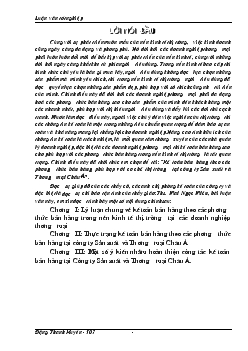 Đề tài Kế toán bán hàng theo các phương thức bán hàng phù hợp với cơ chế thị trường tại công ty Sản xuất và Thương mại Châu Á