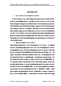 Đề tài Kế toán thành phẩm tiêu thụ và xác định kết quả kinh doanh