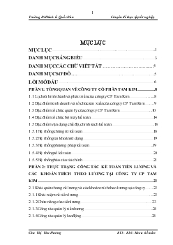 Đề tài Kế toán tiền lương và các khoản trích theo lương