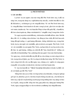 Đề tài Một số biệnpháp nhằm phát triển du lịch đối với di tích Quốc gia Hồ Phú Ninh