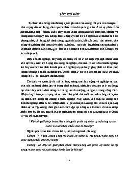 Đề tài Một số giải pháp hoàn thiện công tác quản trị nhân sự tại công ty sản xuất và xuất nhập khẩu bao bì Hà Nội