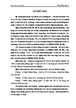 Đề tài Một số giải pháp phòng ngừa và hạn chế rủi ro tín dụng tại ngân hàng nông nghiệp và phát triển nông thôn Hà Nội