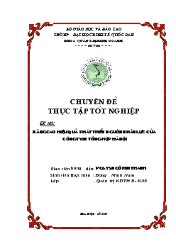 Đề tài Nâng cao hiệu quả phát triển nguồn nhân lực của công ty in tổng hợp Hà Nội