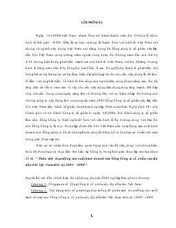 Đề tài Phân tích hoạt động sản xuất kinh doanh của Tổng Công ty cổ phần xây lắp dầu khí Việt Nam thời kỳ 2004 – 2008