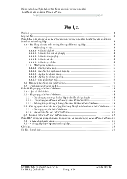 Đề tài Phân tích sự tác động của môi trường ngoài tới